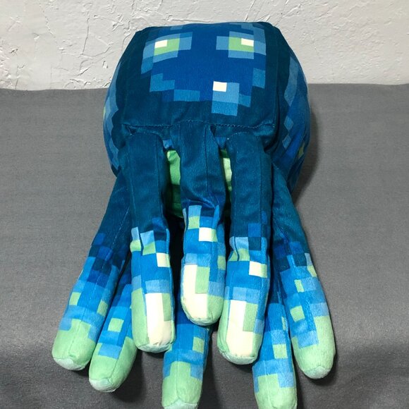 MINECRAFT Earth Glow Squid 19 in Pillow Glow In The Dark Plush - Picture 5 of 11